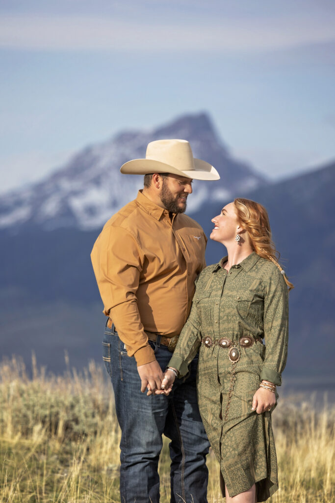 Montana mountain wedding portraits in Madison Valley