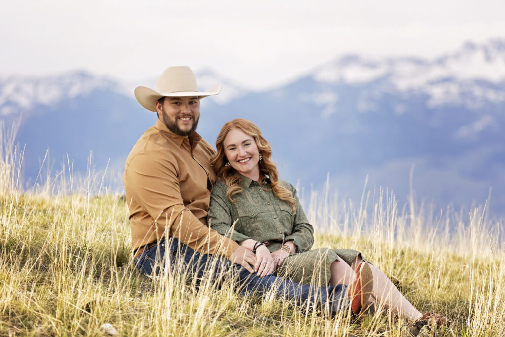 Ennis Montana sunset newlywed portraits in valley