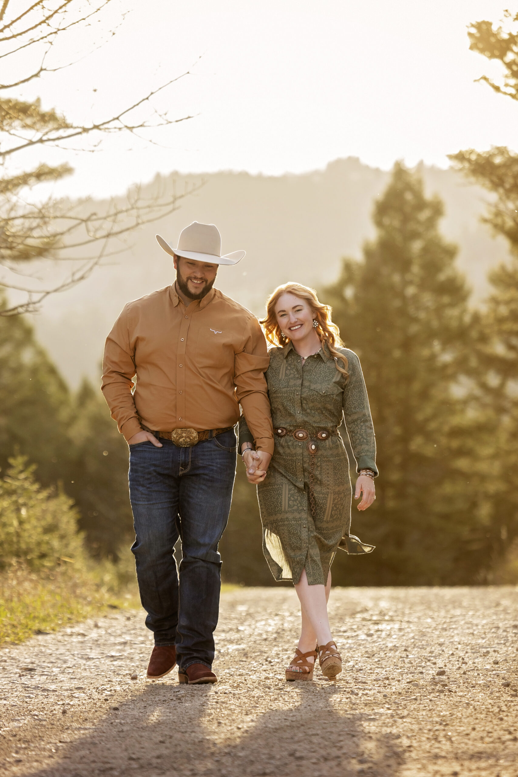 Newlywed couple dancing at sunset in Madison Valley Montana