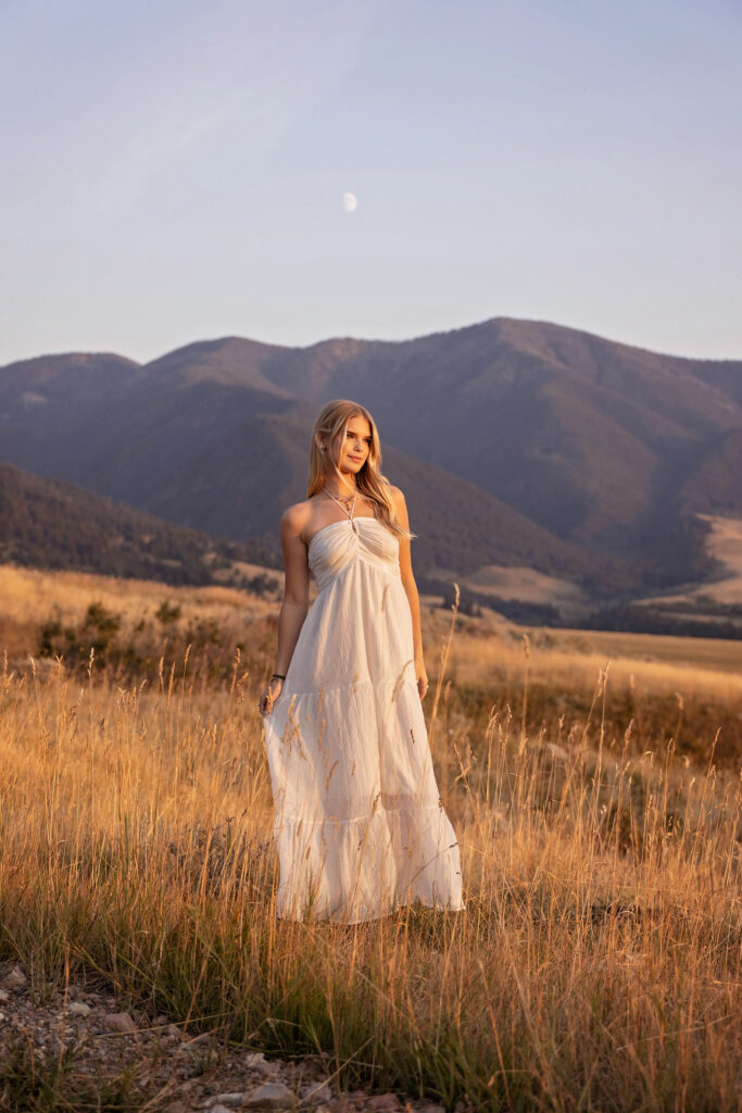 Fall senior portraits for a Bozeman high school senior near Ennis Montana