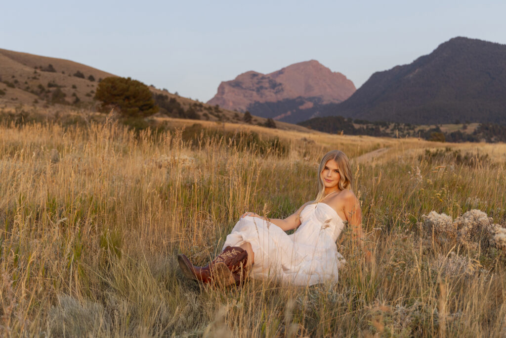 High school senior portrait experience near Ennis Montana