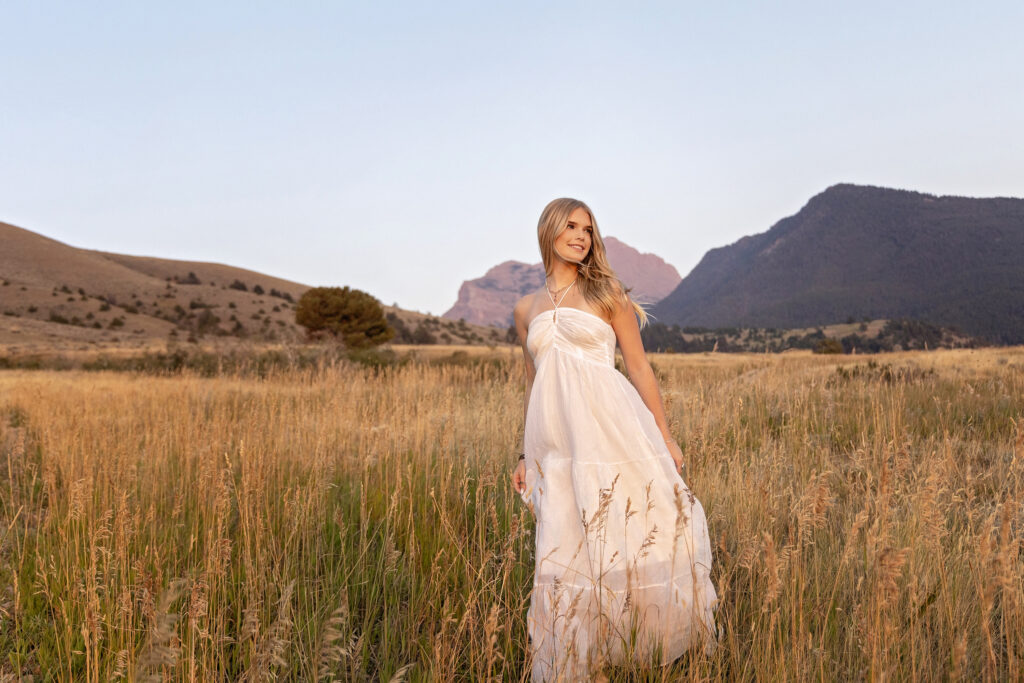 Fall senior portrait session for a Bozeman area high school senior