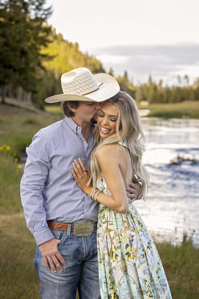 Yellowstone proposal photographer capturing emotional moment